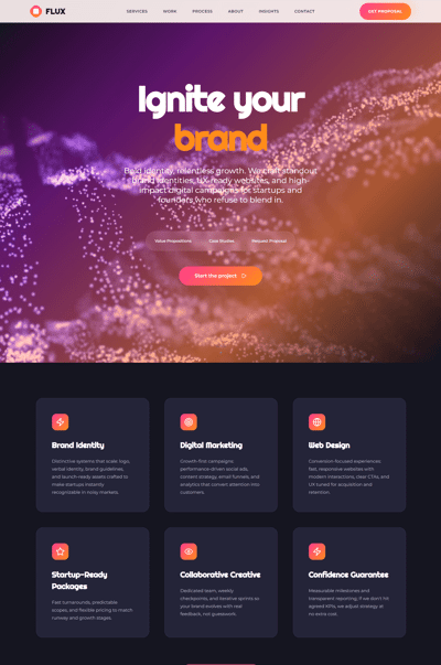 Flux website thumbnail